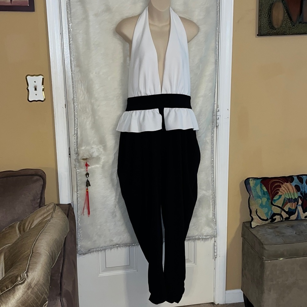 New York & Company Halter Jumpsuit Gabrielle Union Collection